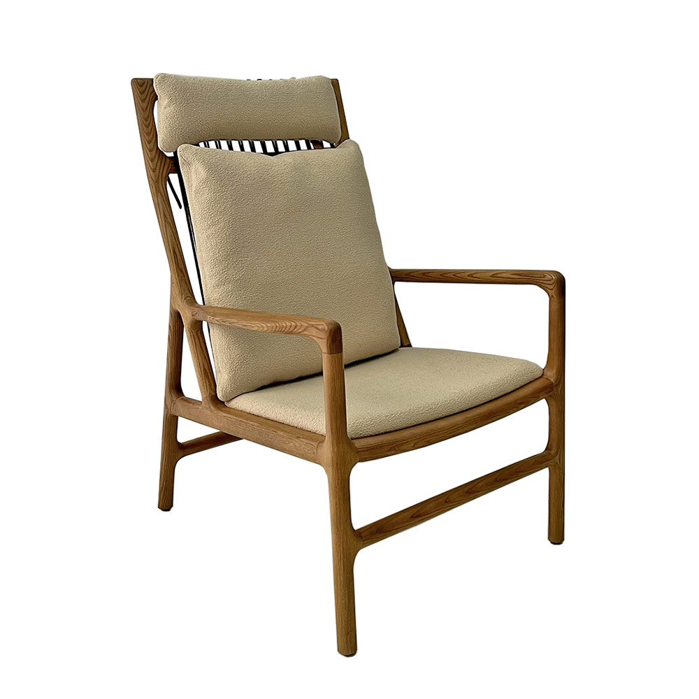    MAGNUS ARMCHAIR, CREAM BOUCLE