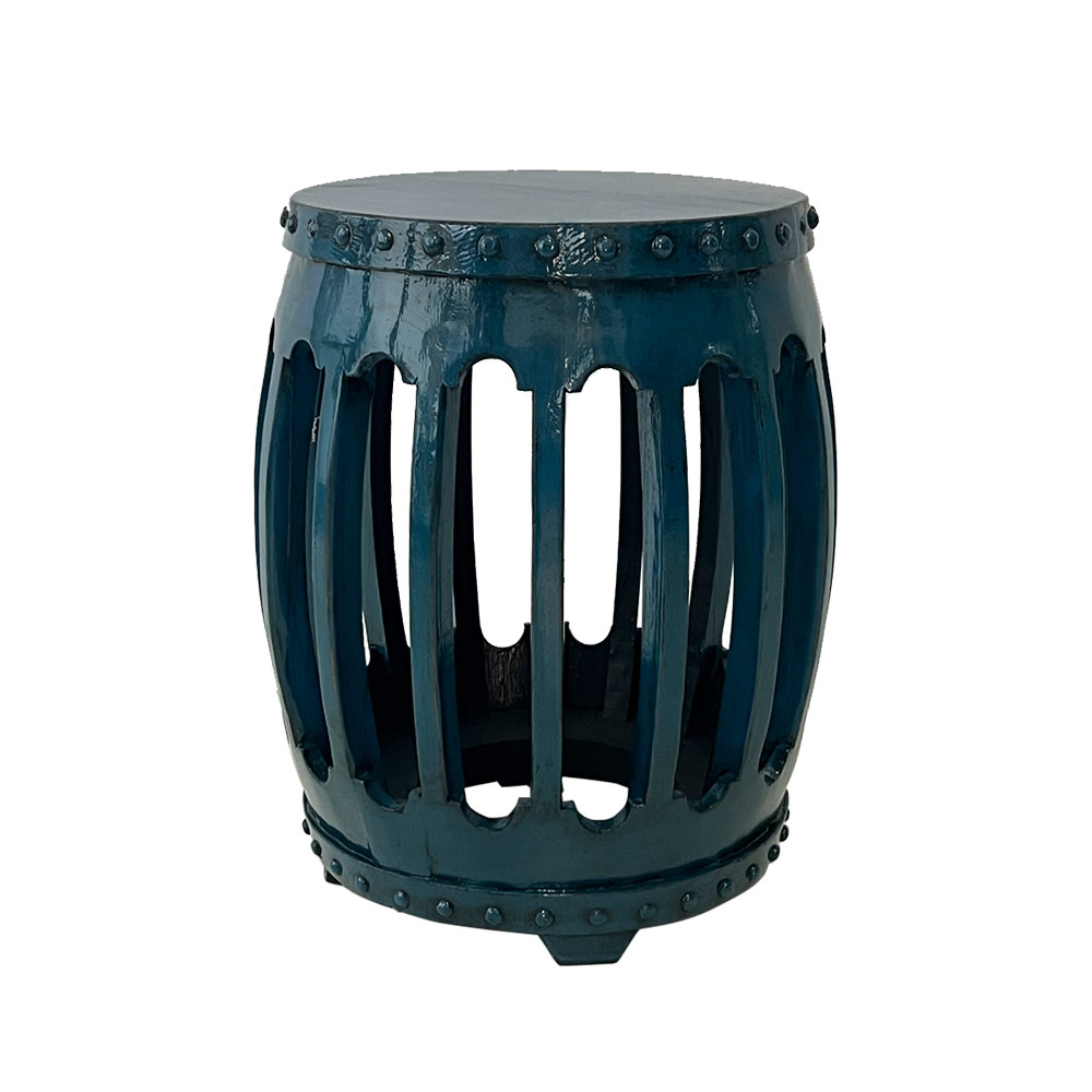    CHINA STOOL/TABLE, COBALT