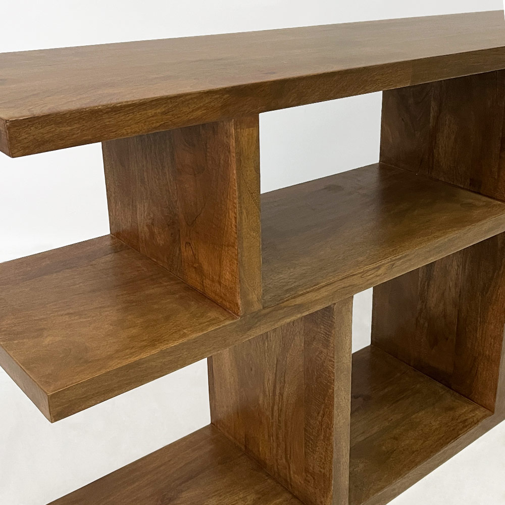    CUBIST CONSOLE/LIBRARY, WAL. FINISH