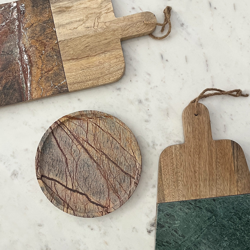    CHOPPING BOARD, FOREST MARBLE