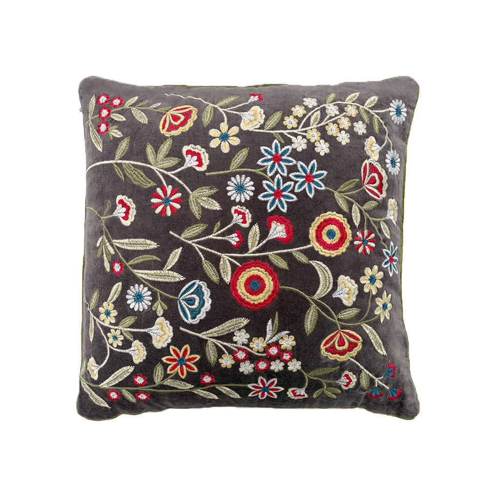    SPRING FLORAL CUSHION, SQUARE