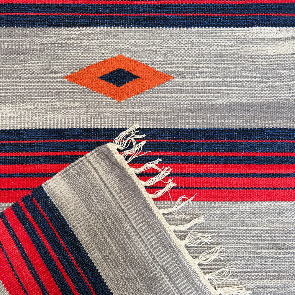    STRIPE RUNNER KELIM, BLUE