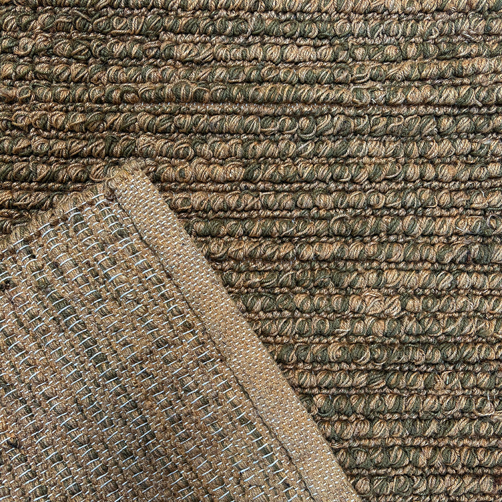    RIBBED JUTE KELIM