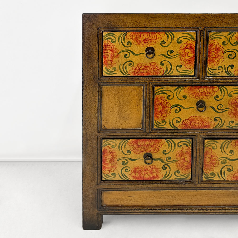    CHINA CHEST, MULTICOLOR