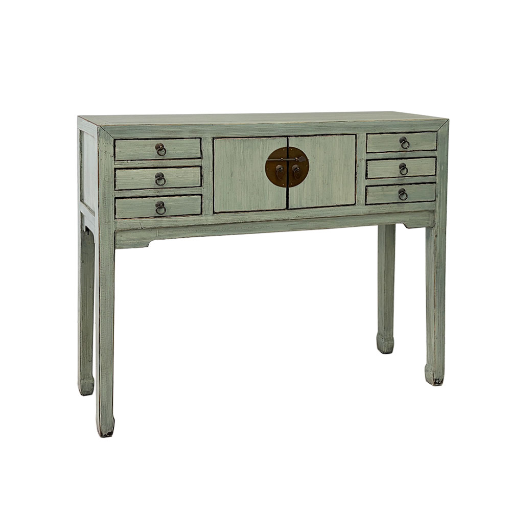    LARA CHINA MINI CONSOLE, ICE BLUE