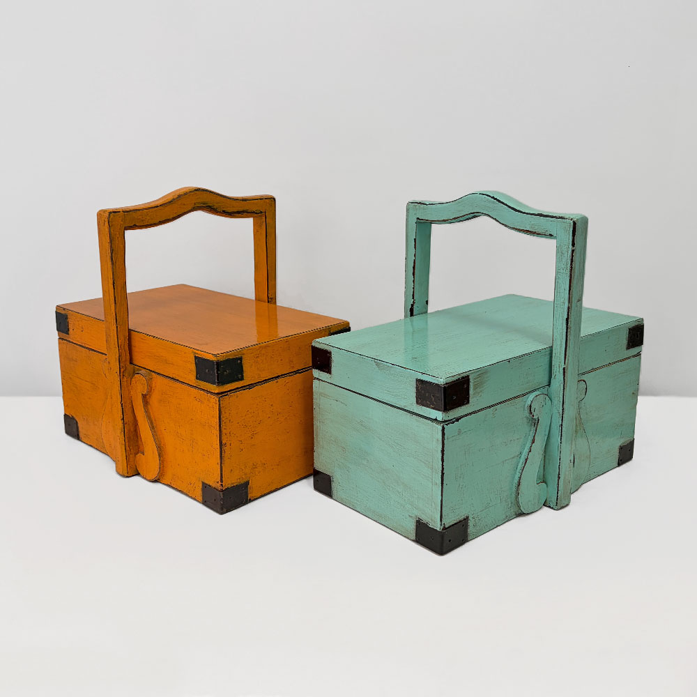    CHINA BOX, PALE BLUE