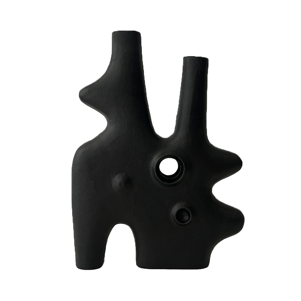    FUSE VASE, BLACK MATT 