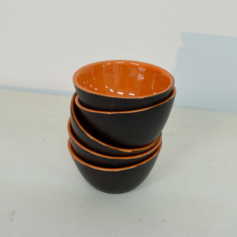 MINI DIPS BOWL ORANGE/BLACK