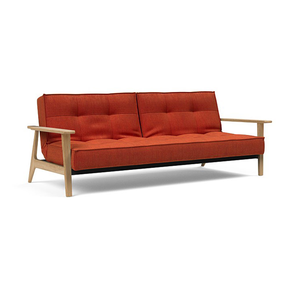 SPLIT BACK SOFABED, PAPRIKA LINEN