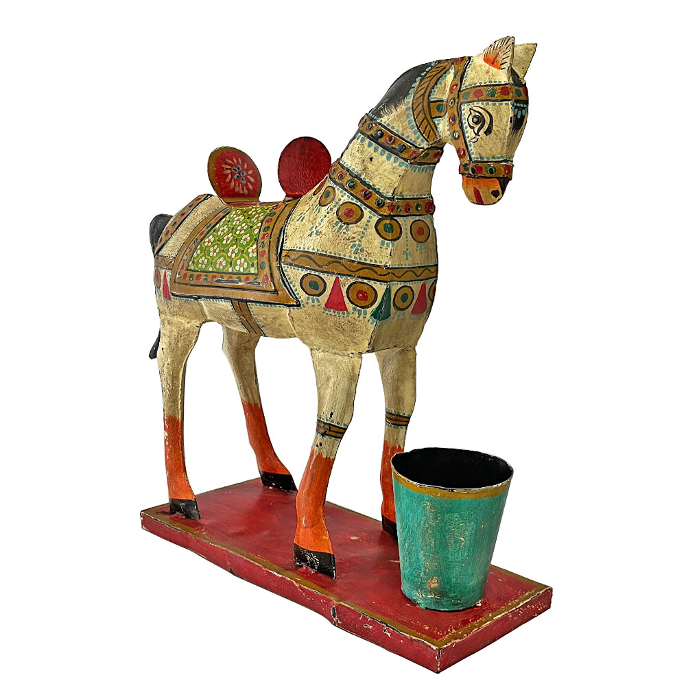 HORSE METAL SHEET, CREAM