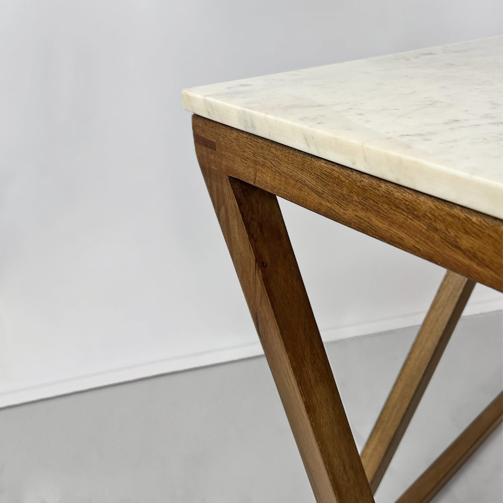 LOREN CONSOLE WITH WHITE MARBLE