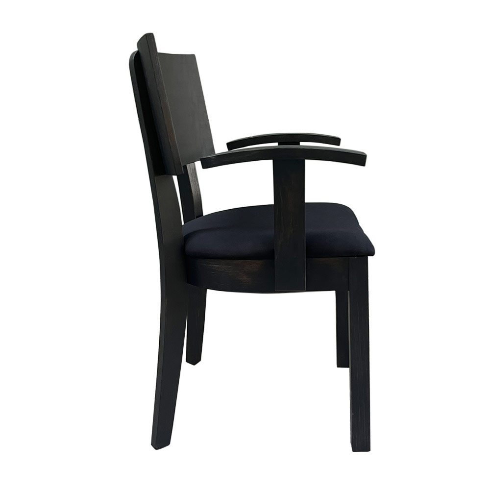 MUSEUM ARMCHAIR, BLACK