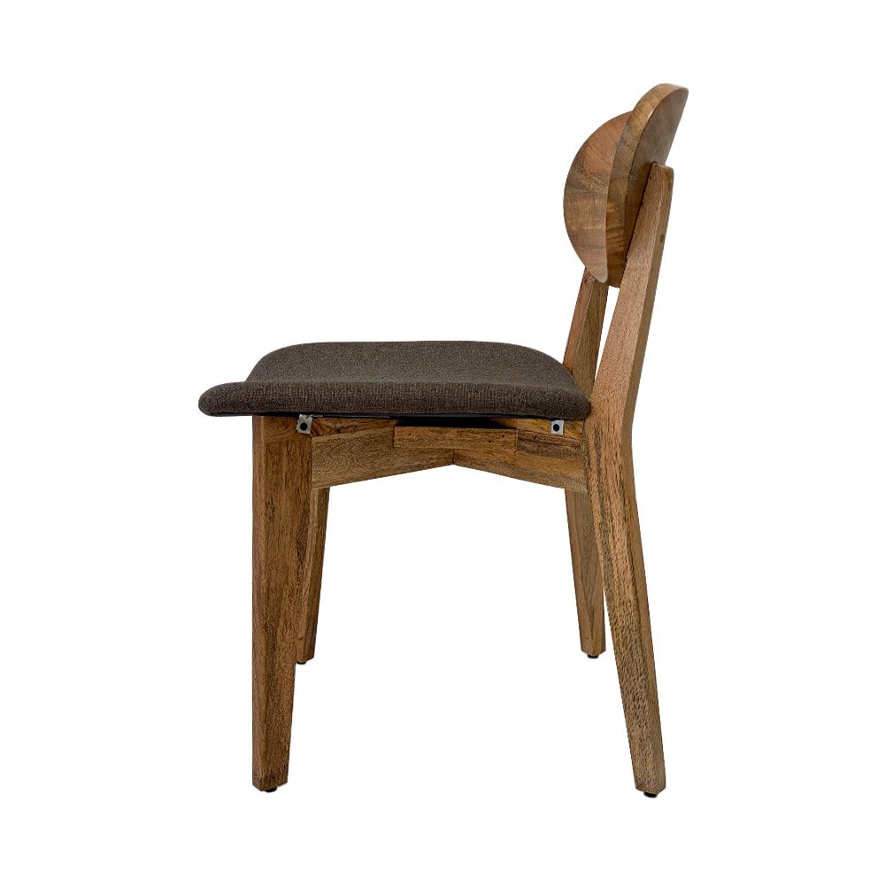 VIK CHAIR, DARK BROWN