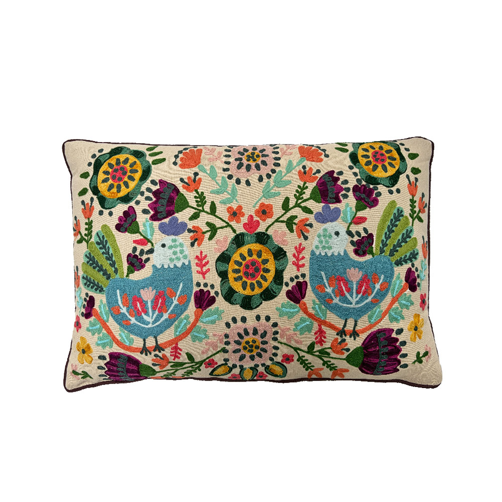 BLUEBIRD CUSHION, CREAM