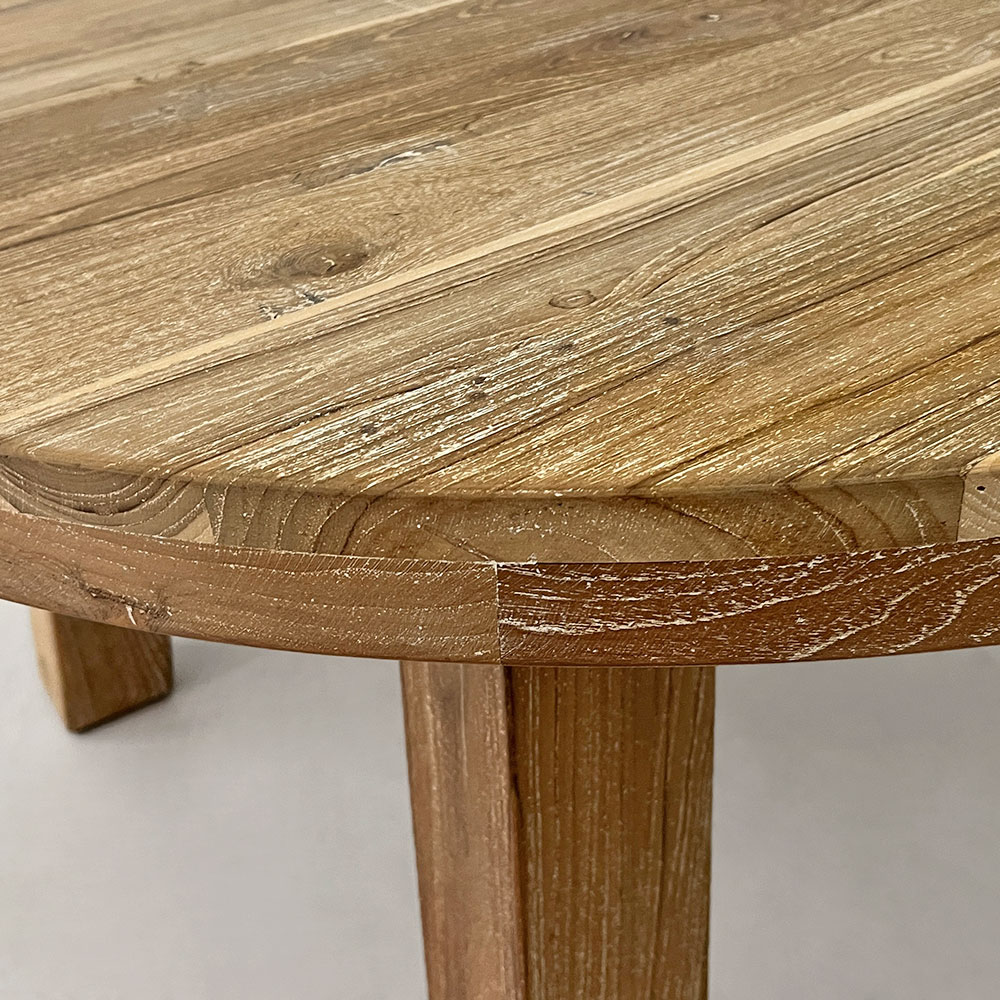 RECYCLED TEAK COFFEE TABLE, ROUND