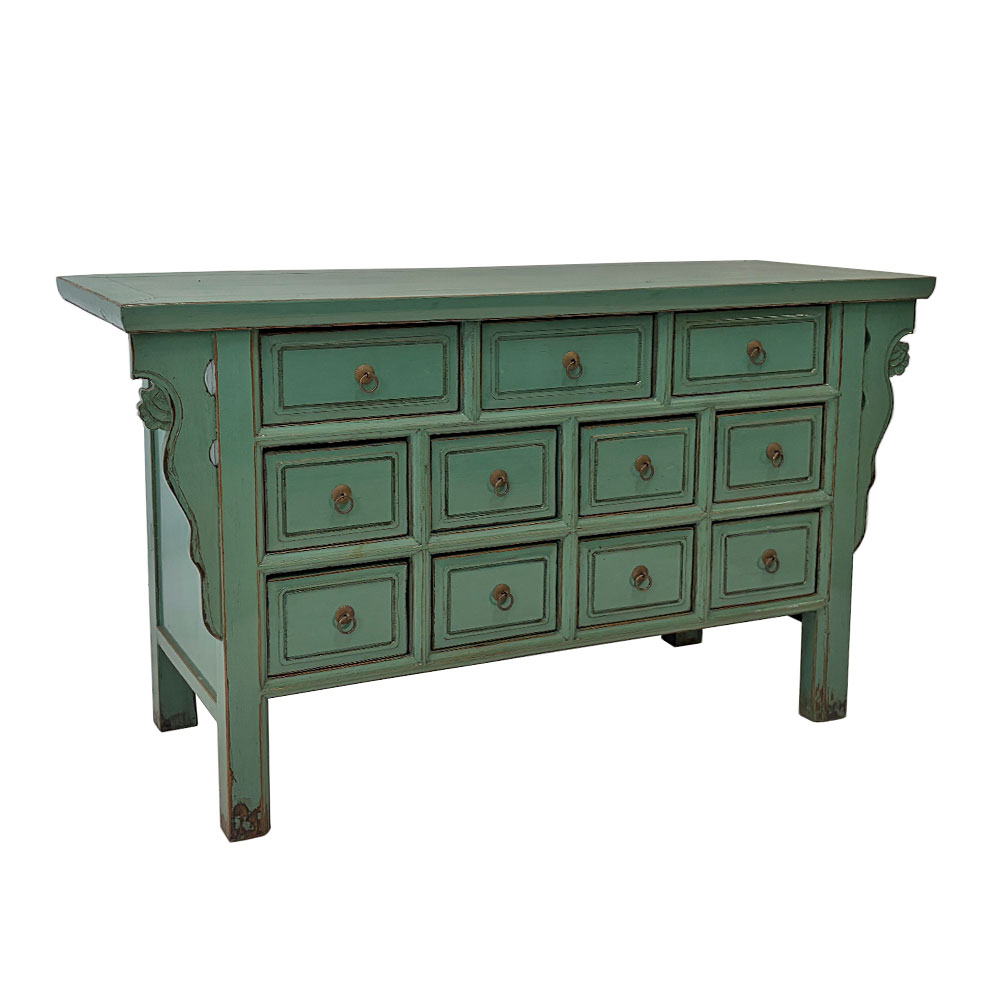 CHINA CARVED WING CHEST, LARGE