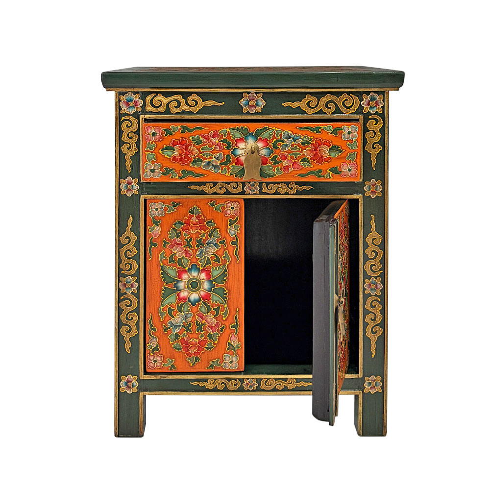 HIMALAYAN FLORAL CABINET, SMALL