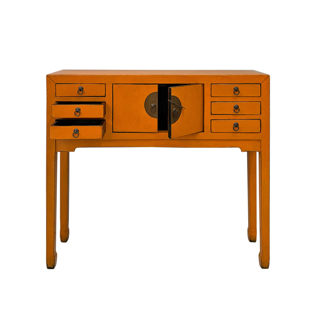 LARA CHINA MINI CONSOLE, OCHRE