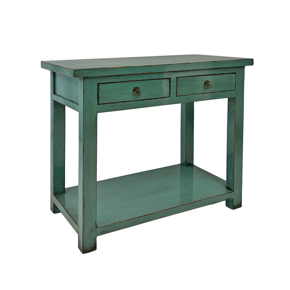 LILY CHINA MINI CONSOLE, TEAL