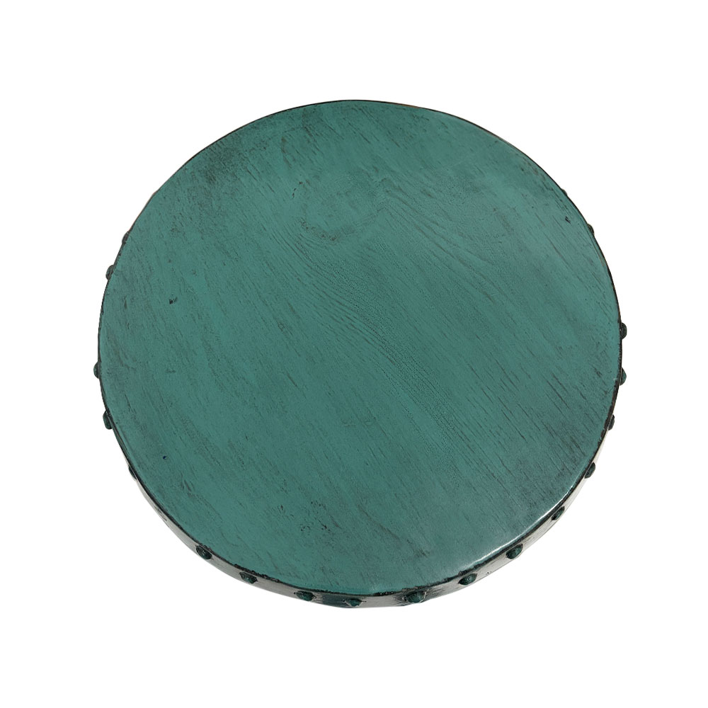 CHINA STOOL/TABLE, TEAL