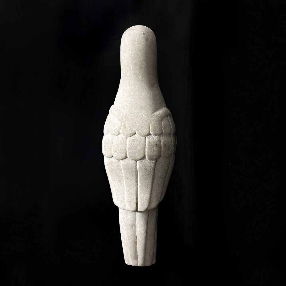 CARVED MARBLE BIRD