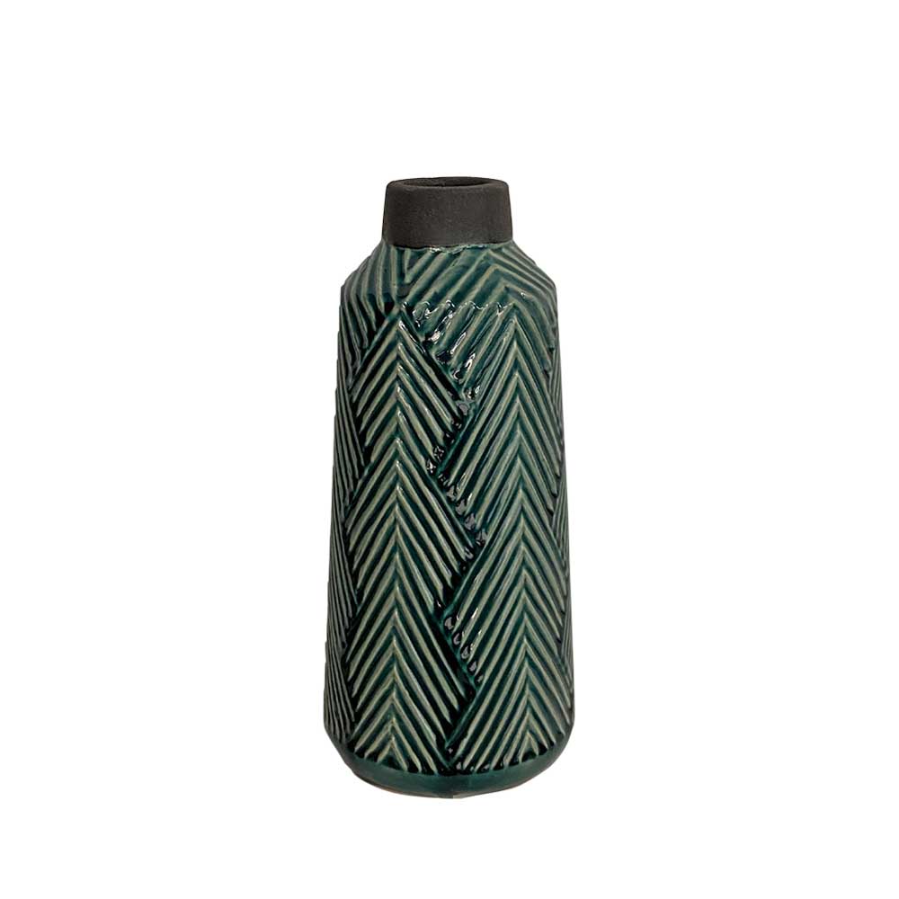 HEMLOCK VASE, AQUA
