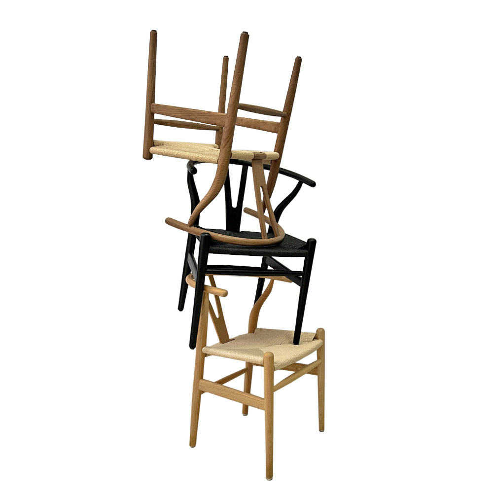 WISHBONE CHAIR, NATURAL FINISH 
