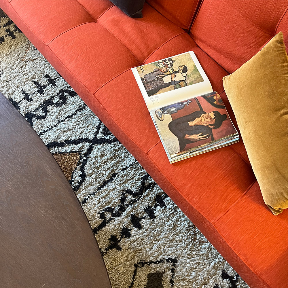 SPLIT BACK SOFABED, PAPRIKA LINEN