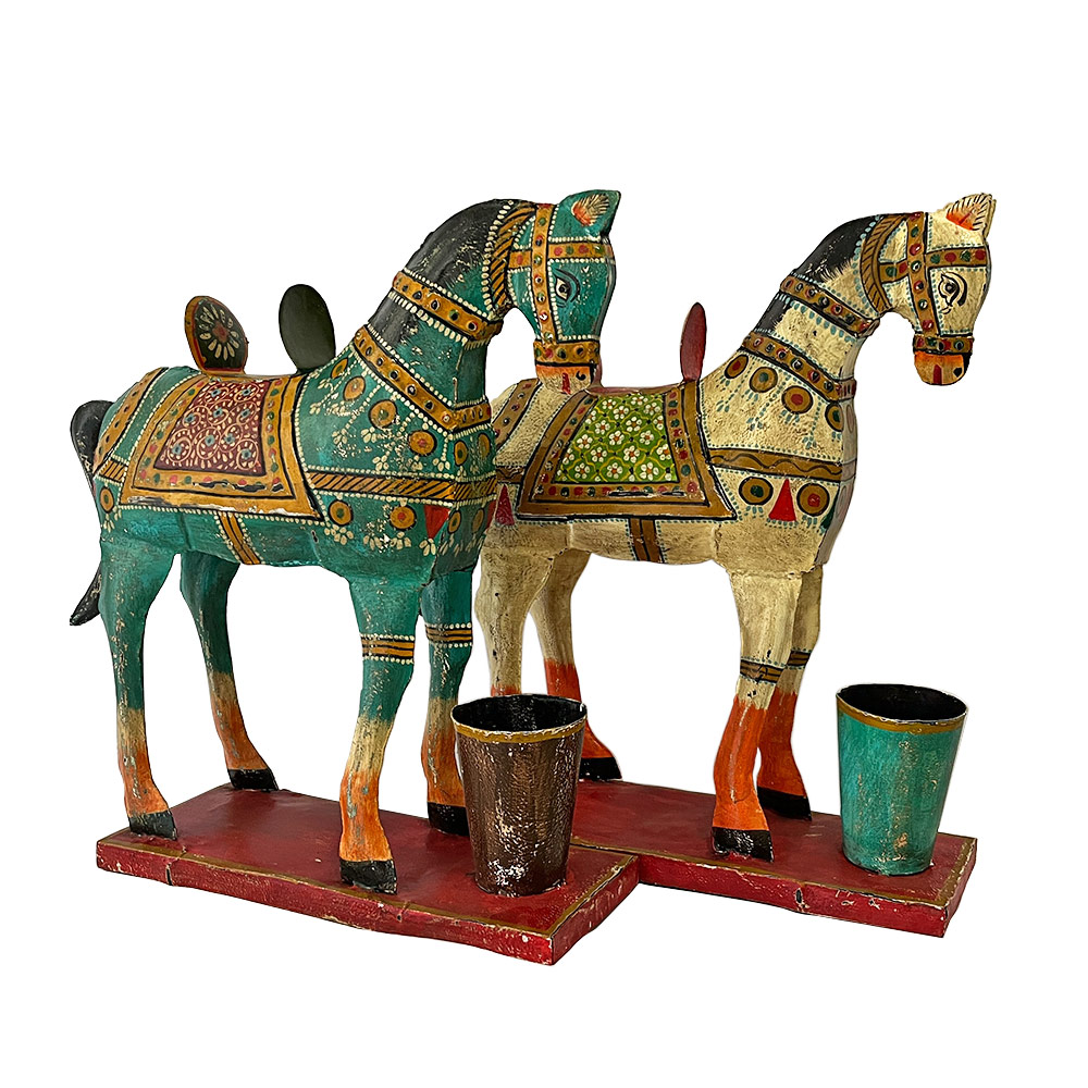 HORSE METAL SHEET, CREAM