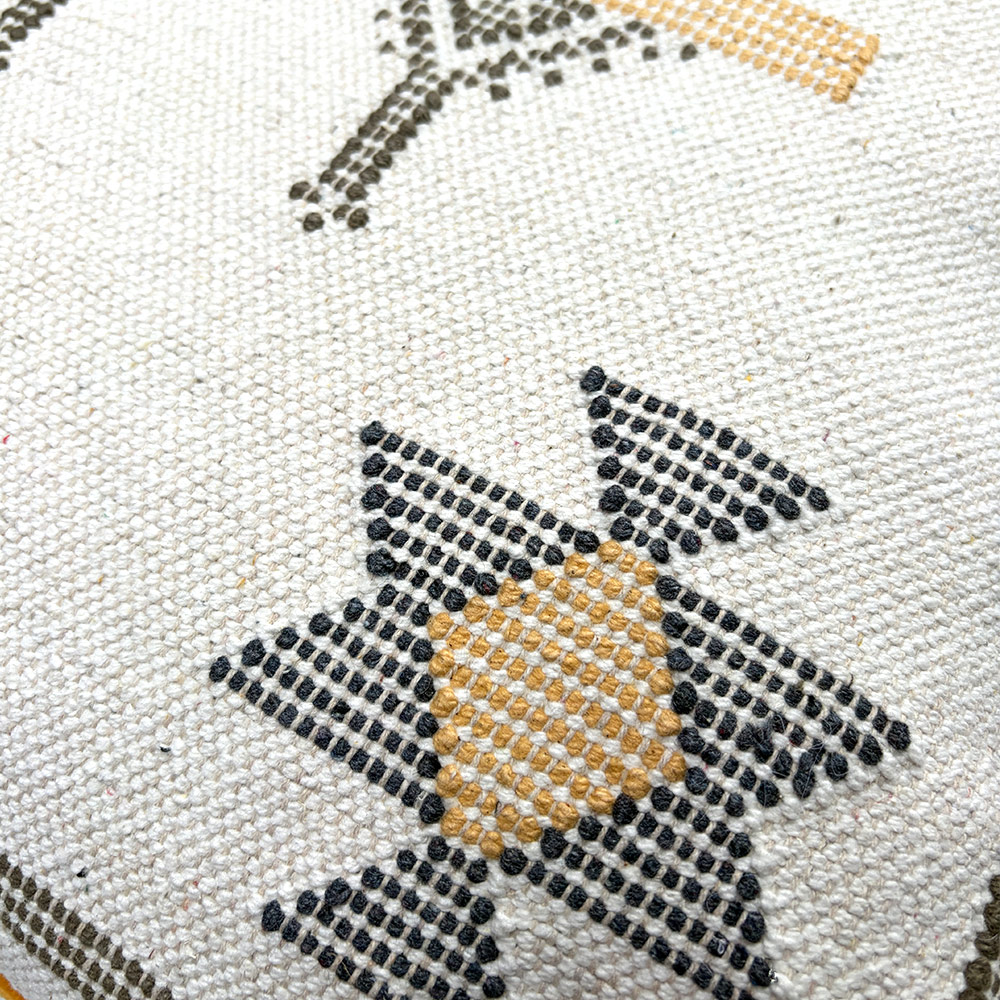 AZTEC CUSHION, CREAM