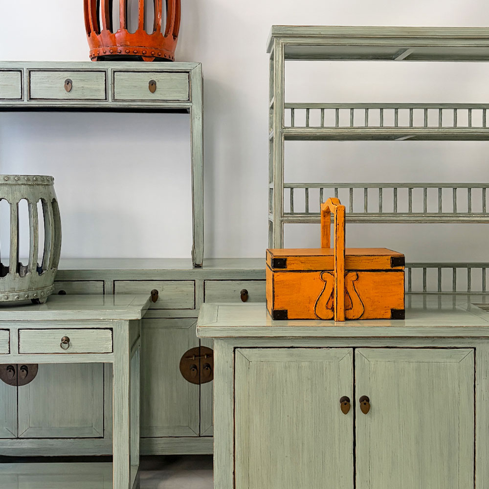  LUNAR CHINA SIDEBOARD, ICE BLUE