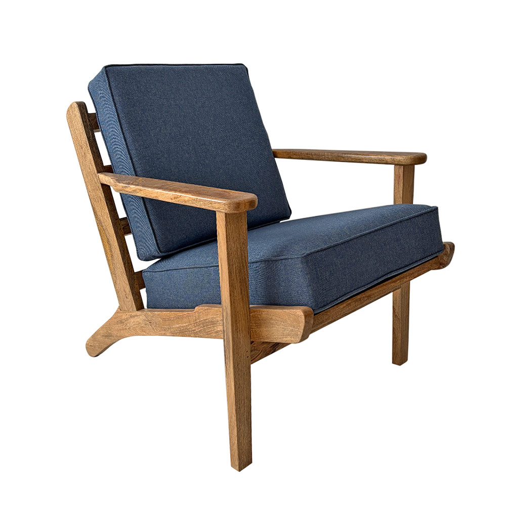 LOUIS ARMCHAIR, NAVY LOUIS ARMCHAIR, NAVY