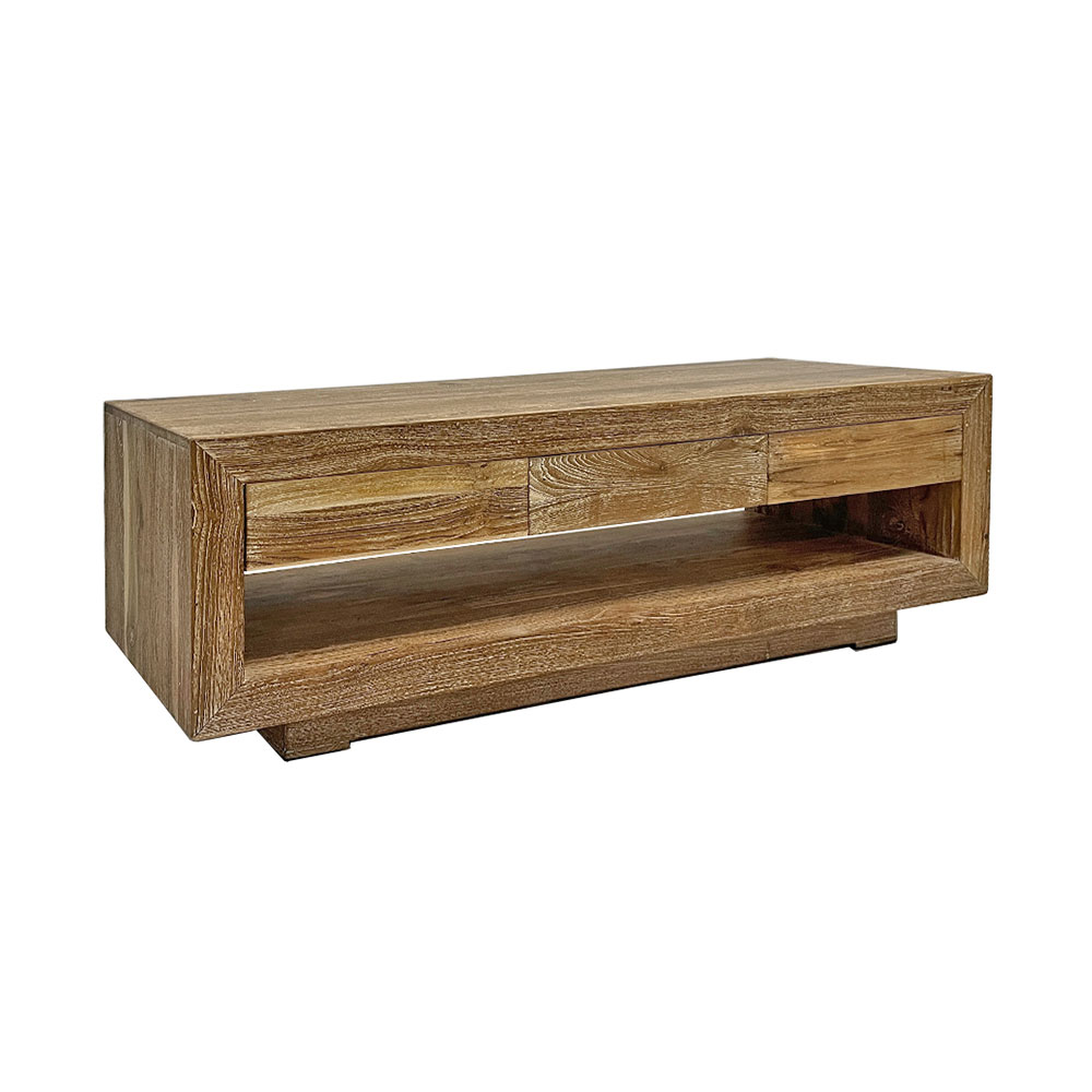 RECYCLED TEAK TV CONSOLE RECYCLED TEAK TV CONSOLE
