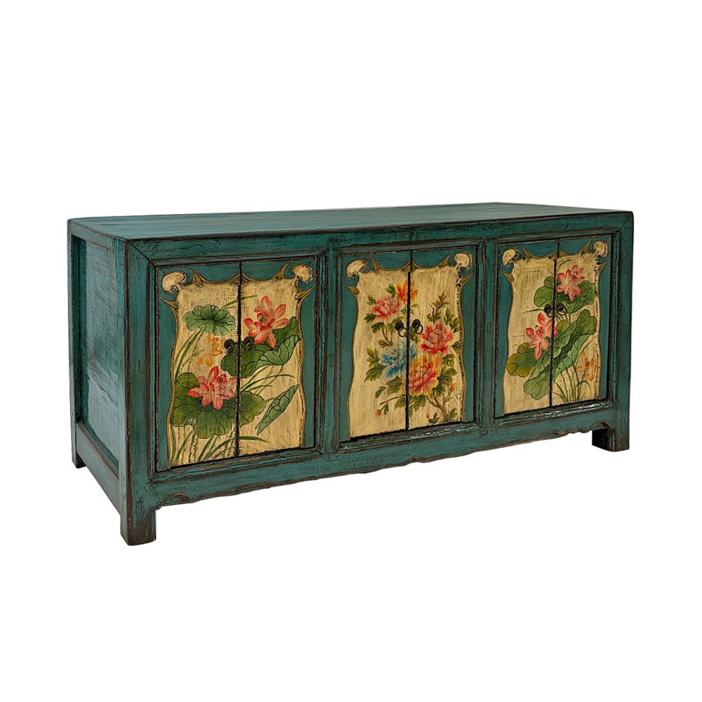 CHINA FLORAL SIDEBOARD, FLOWERS CHINA FLORAL SIDEBOARD, FLOWERS