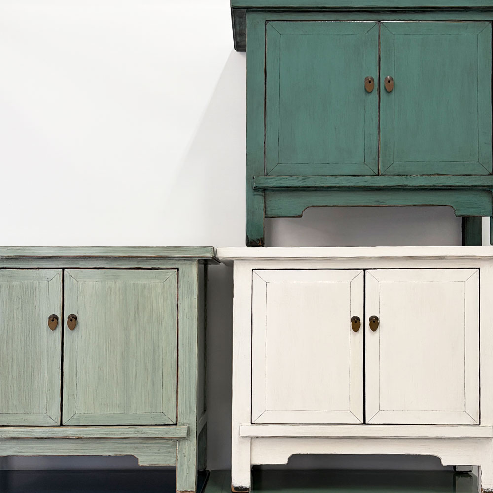 CHINA CABINET, TEAL CHINA CABINET, TEAL