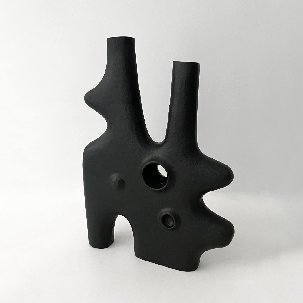 FUSE VASE, BLACK MATT FUSE VASE, BLACK MATT