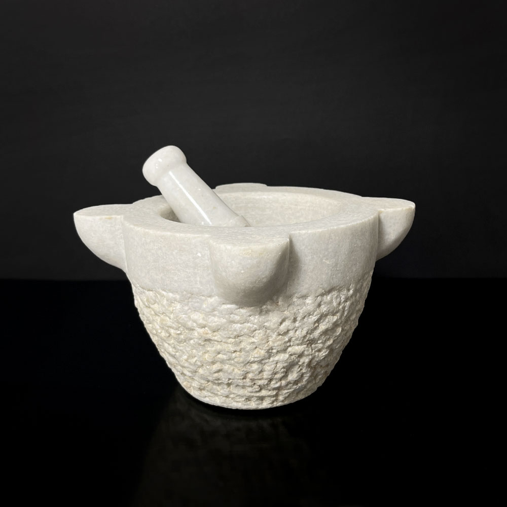 PESTLE MORTAR WHITE MARBLE, BIG PESTLE MORTAR WHITE MARBLE, BIG