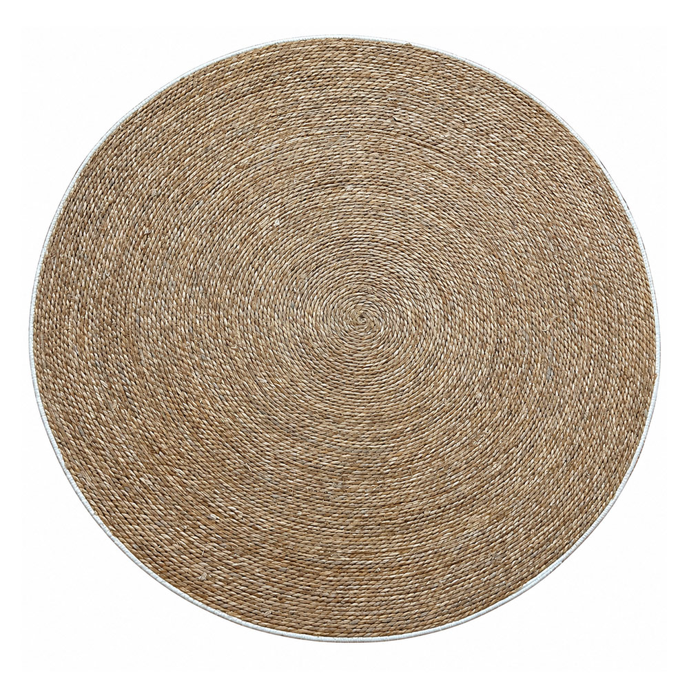 ROUND JUTE, WHITE RIM ROUND JUTE, WHITE RIM