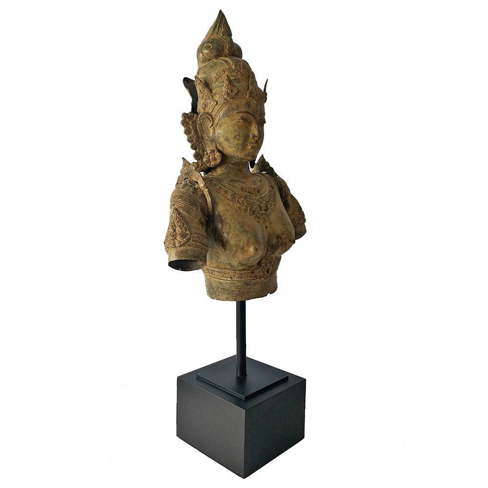 SHIVA BUST, BRONZE