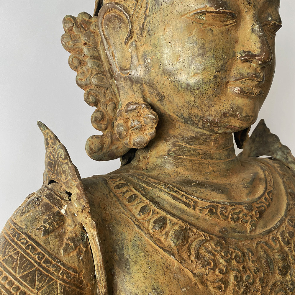 SHIVA BUST, BRONZE