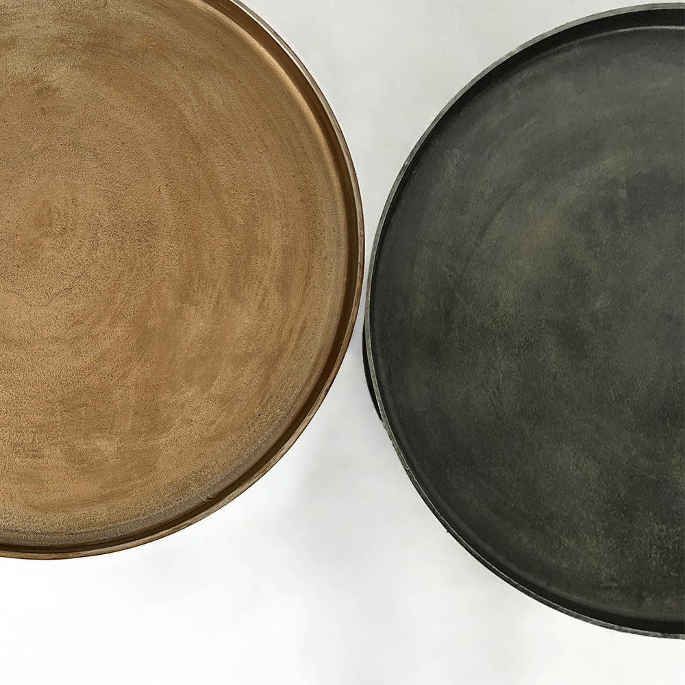 INDUSTRIAL SIDE TABLE, BRASS