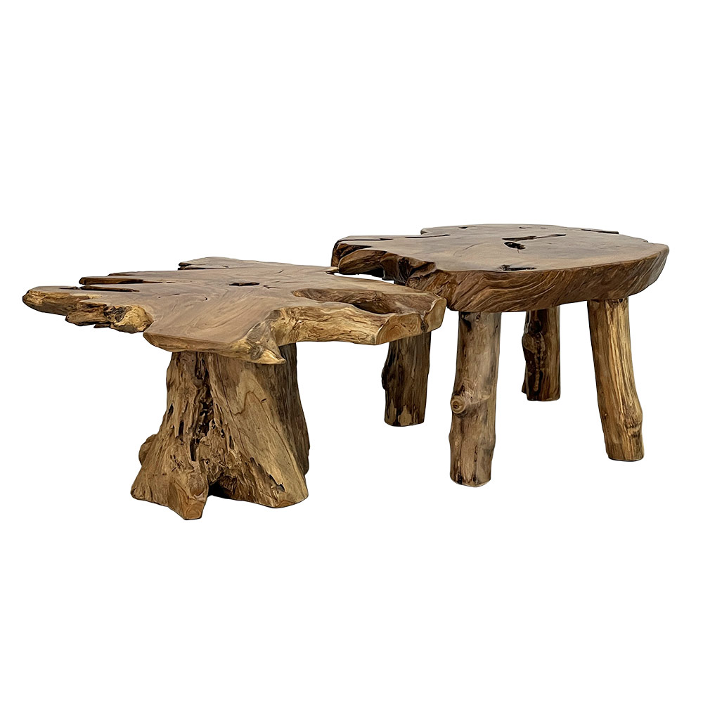 LOG COFFEE TABLE, 4 LEGS