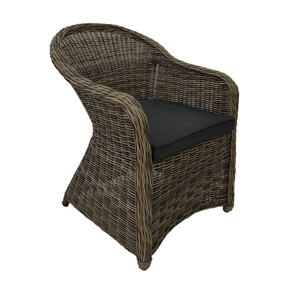 SUNDANCE RATTAN ARMCHAIR, DARK FINISH